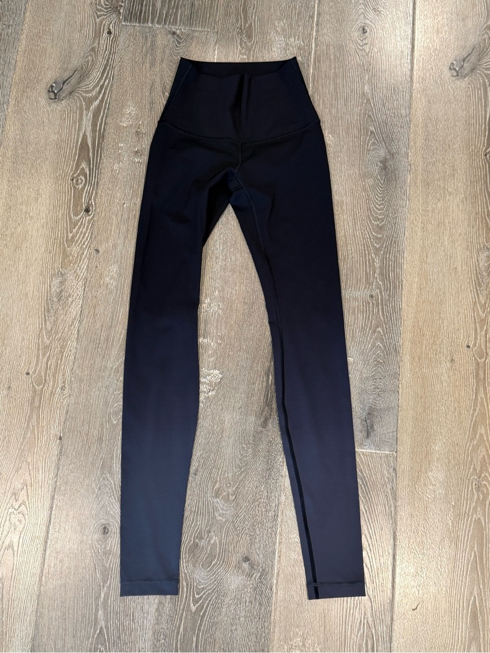 Lululemon Black Grey Wunder Under Leggings